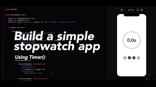 Build a Simple Stopwatch app with SwiftUI 1minSwiftUI