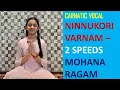 Learn How to Sing Carnatic Varnam Ninnukori Ragam Mohanam Ragamrutham