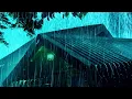 Lagu Heavy Rain Noise on Metal Roof 🌧️ Thunderstorm for Fast Sleep and Cure Insomnia