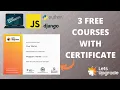 LetsUpgrade Free Courses with Certificate 3 Free Courses