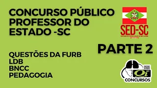Resolução de questões Parte 2/3 • Concurso público professores - SC | Qi Concursos
