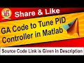 How to tune PID controller using GA script code in MATLAB