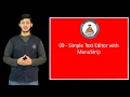 WinForm Tutorial Using C 09 - Simple Text Editor with MenuStrip