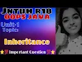 jntuh r18 oops Java programming unit1 inheritance very important gunshot easy to understand