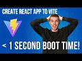Converting to Vite from Create React App - lower your boot time to almost nothing