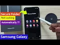 How to Fix Secure Folder Not Locking Automatically on Samsung Galaxy S25 S25 S25 Ultra