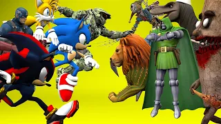 SUPER HERO MAYHEM: Sonic vs MARVEL vs Italian Brainrots vs HALO vs Poppy Playtime Chapter 5