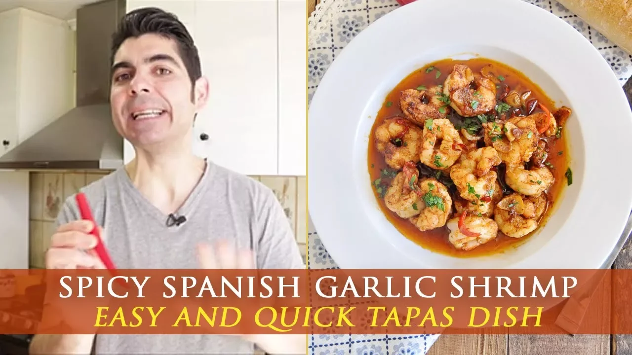 Spicy Spanish Garlic Shrimp Recipe - Gambas al pil pil