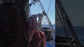 A clip from our latest video when we sailed from Barbuda to St Martin, link in the description below