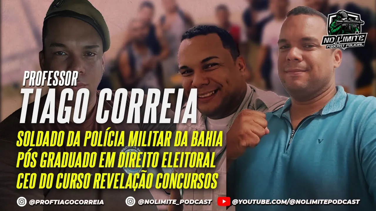 PROFESSOR TIAGO CORREIA NO LIMITE PODCAST POLICIAL EP. 16