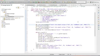 Learn how jdbc works with derby database