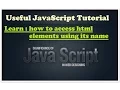 Javascript training - learn how to access element by tagname