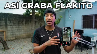 Así GRABA Flakito sus videos 😱 ¡Lo que nadie ve!