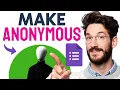 How to MAKE Google Forms Anonymous Step by Step