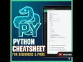 Python Cheat Sheet Explained in ONE Shot Learn Python Basics to Advanced