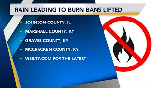 Burn bans starting to lift