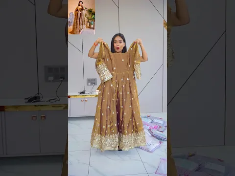 Itne Dino Ke Baad Meesho Ke Parcel Mangwaye Hai 🥰 || Sunder Sasti Anarkali🥲 #unboxingshorts #trend