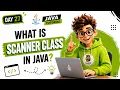 How to Take Input in Java Scanner Class Java Tutorial in Tamil Day 27