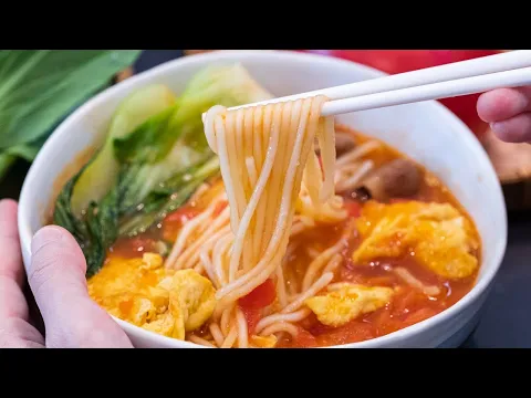 Download MP3 Tomato Egg Noodle Soup | 15 Minute Dinner Recipe