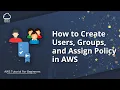 How to Create Users Groups and Assign Policy in AWS