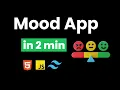 I CREATE MOOD TRACKER APP IN 2 MIN USING JAVASCRIPT JAVASCRIPT PROJECTS JS PRACTICE PROJECTS