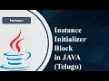 Instance initializer block Instanceof Operator
