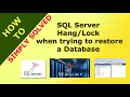 How to fix MS SQL Server Not Responding error when restoring a database - Easy Quick Solution