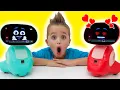Vlad and Niki play with Miko - Smart Toy Robot for kids #shorts