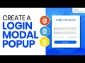 Create a Login Modal Popup with and JavaScript - Complete Guide