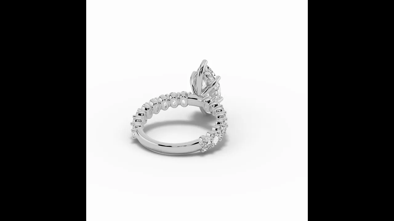 Marquise Aurielle Crown Engagement Ring