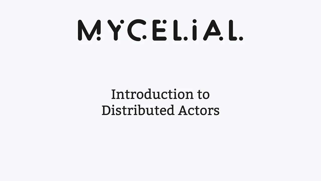 A brief introduction to the actor model & distributed actors