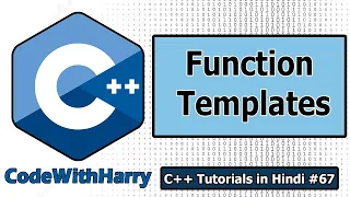 C Function Templates Function Templates with Parameters C Tutorials for Beginners