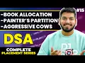 Lecture 15 Book Allocation Problem Aggressive Cows Problem Binary Search Advanced Problems