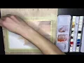 How to paint river sunset - watercolor