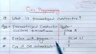 Parameterized constructor in C Syntax and Example of Parameterized Constructor in C