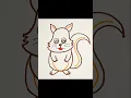How to draw a Cute Squirrel
