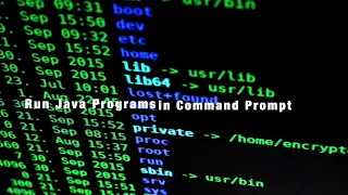 How to Compile and Run Java Program from Command Prompt
