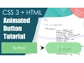 Pure CSS Animated Button Tutorial - No jQuery No Javascript