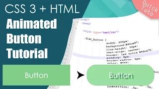 Pure CSS Animated Button Tutorial - No jQuery No Javascript