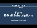 Roompact Ace Tip Form Email Subscriptions