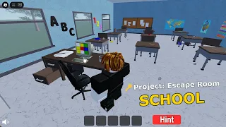 Roblox PROJECT ESCAPE ROOM SCHOOL Walkthrough English