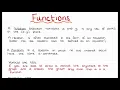 1 Functions and Function Notation
