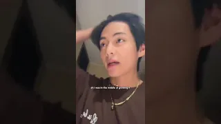 Taehyung Shaving His Moustache Live 