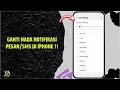 Lagu cara mengubah nada notifikasi pesan di iphone