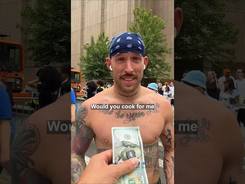Paying strangers to cook for me in New York #cookingchallenge #cookforme #cooking #newyork