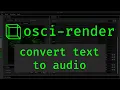 Osci-Render Tutorial - Drawing Text