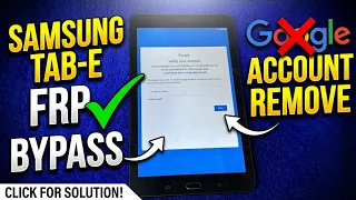 Samsung TAB E 32 GB T378V - FRP BYPASS