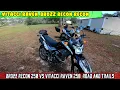 Vitacci Raven 250 VS Peacesprts Brozz Recon 250 Sandy Power lines railroad tracks and pavement