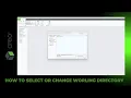 How to select or change working directory in PTC Creo