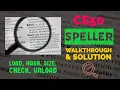 CS50 Pset5 Speller Walkthrough Tutorial Solution